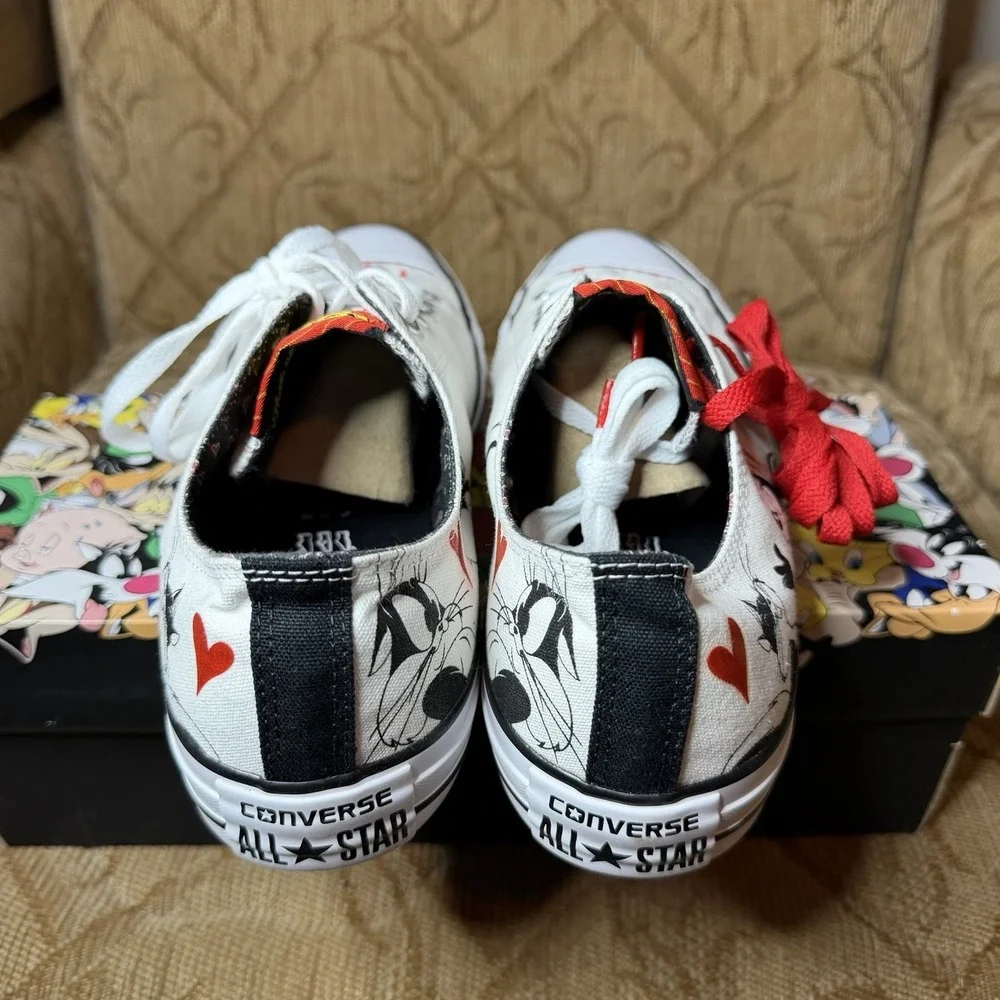 Converse Chuck Taylor‎ All Star Looney Tunes Pepe Le Pew Sneaker White Men 11.5 - Picture 4 of 8